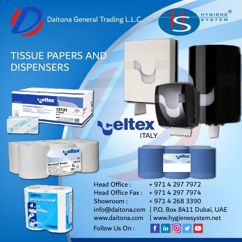 Celtex Italy Tissue Papers and Dispensers from Daitona