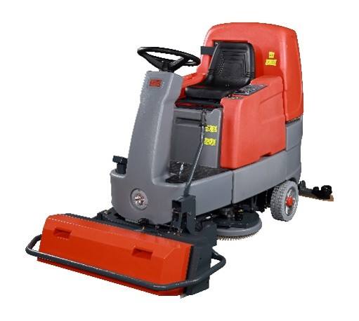 Ride On Scrubber Drier With Pre Sweeper